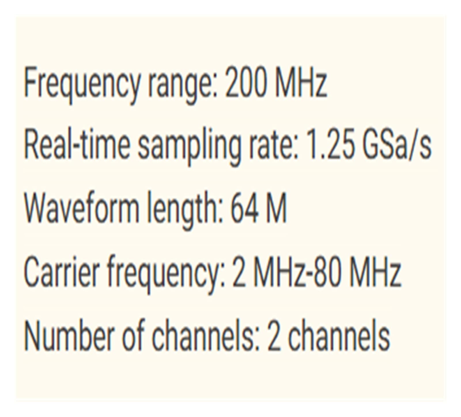 Generador de formas de onda arbitrarias HDG6202B 200MHZ
