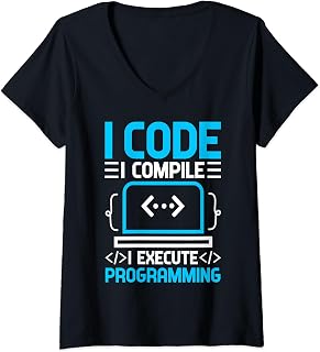 Womens Web Developer Meme Quote V-Neck T-Shirt