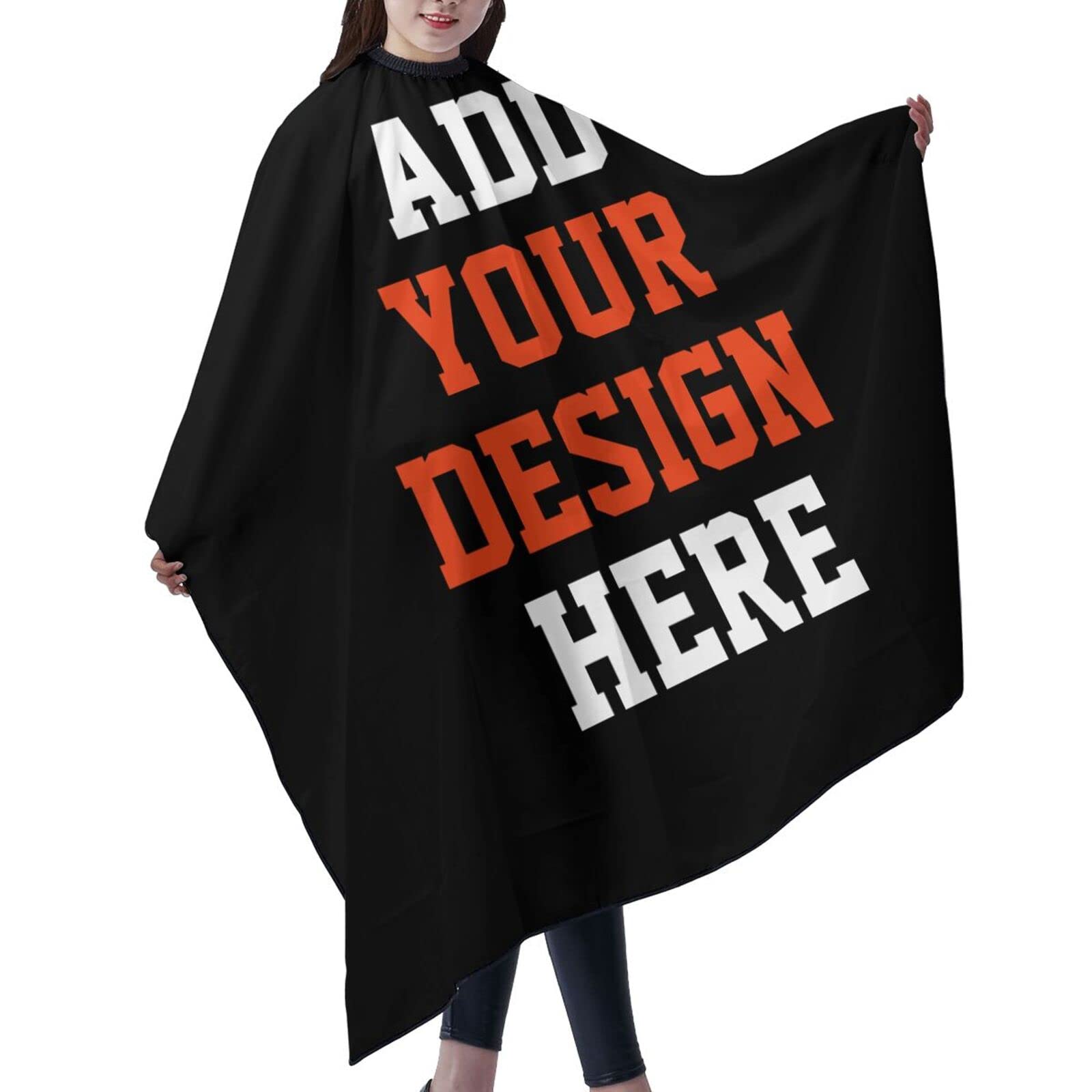 Midetoy Custom Barber Cape Personalized Salon Cape Hair Cutting Cape Customized Hairdressing Apron for Home Salon and Barbershop