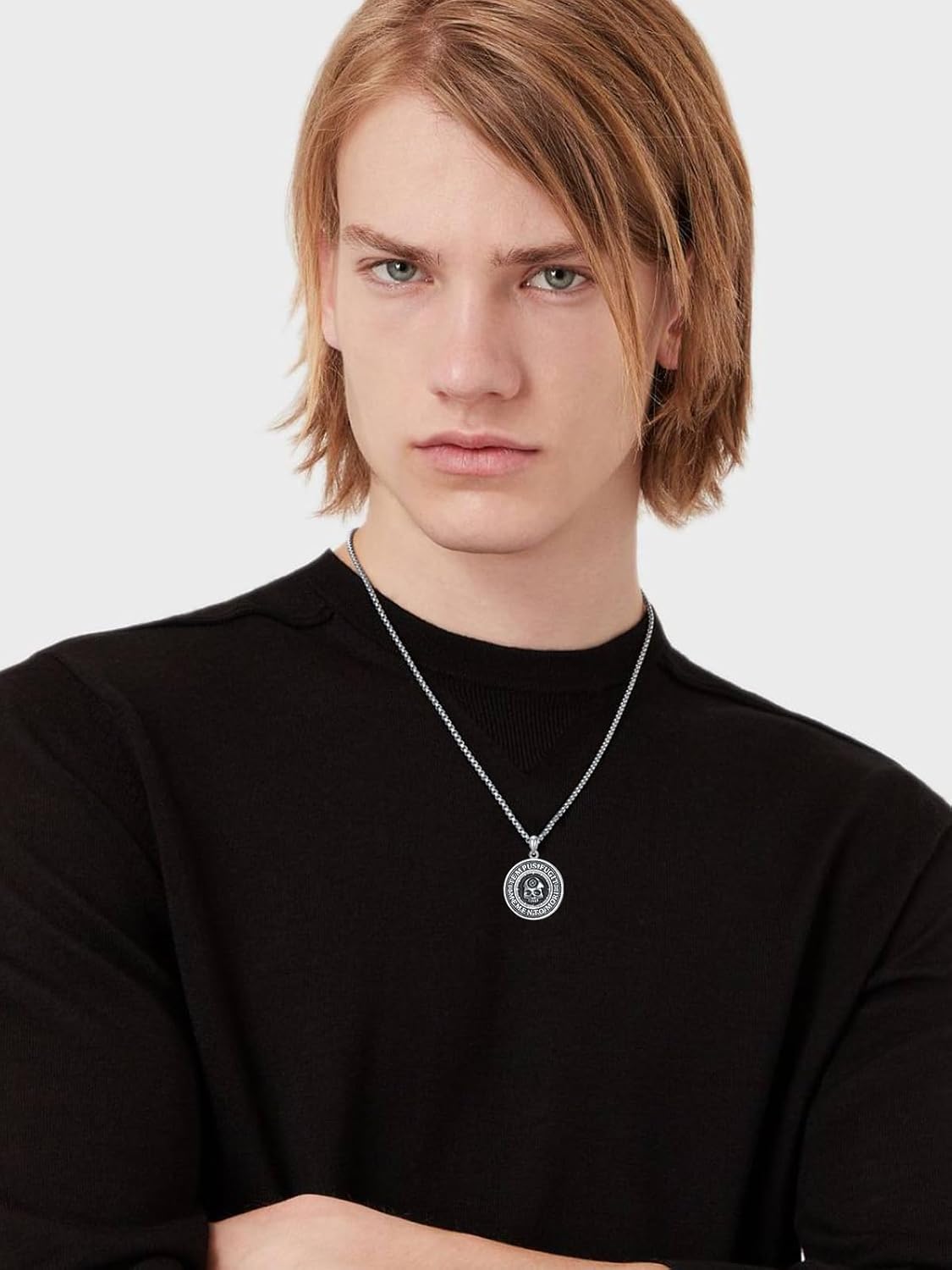 Seiyang Skull Necklace Sterling Silver Skull Pendant Gothic Jewelry Gift for Goth Lovers Halloween (with Gift Box) - Image 6