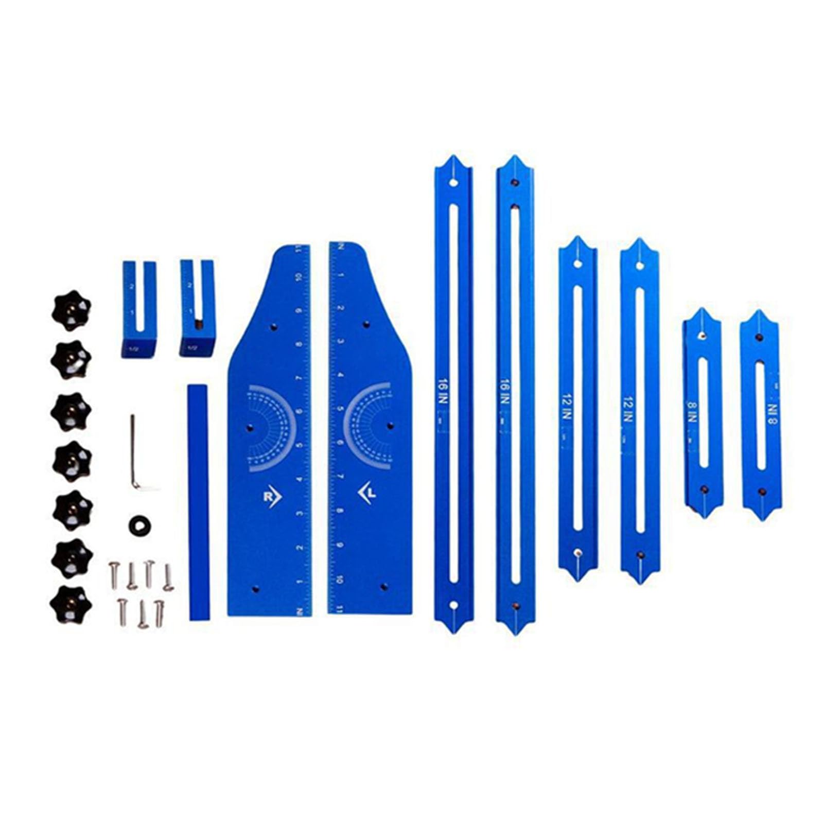 OVAQUIXI Aluminium Alloy Stair Tread Gauge, 8-56 inch Adjustable Template Tool, for Staircase Measurement - Image 2