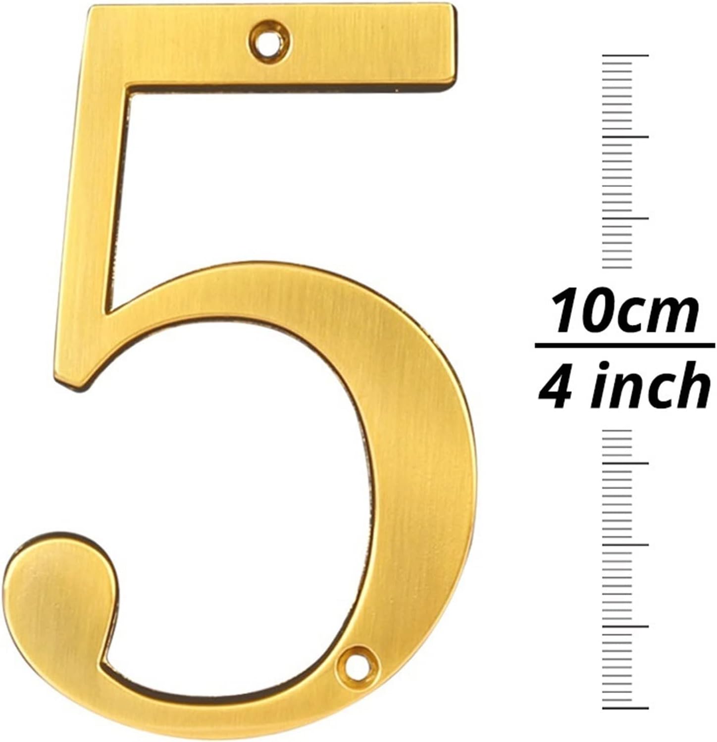 BREAKA 10cm Modern Digital House Number, 4 Inch Zinc Alloy House Address Number for Yard Mailbox Address Board Sign (Size : 1)