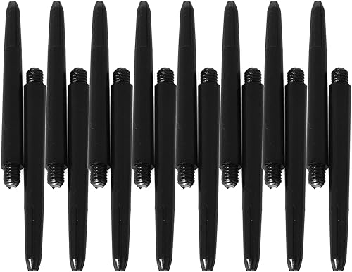 DTTRA 50 piezas de plástico para dardos de dardos accesorios de tallos de plástico con rosca de tornillo estándar 2BA