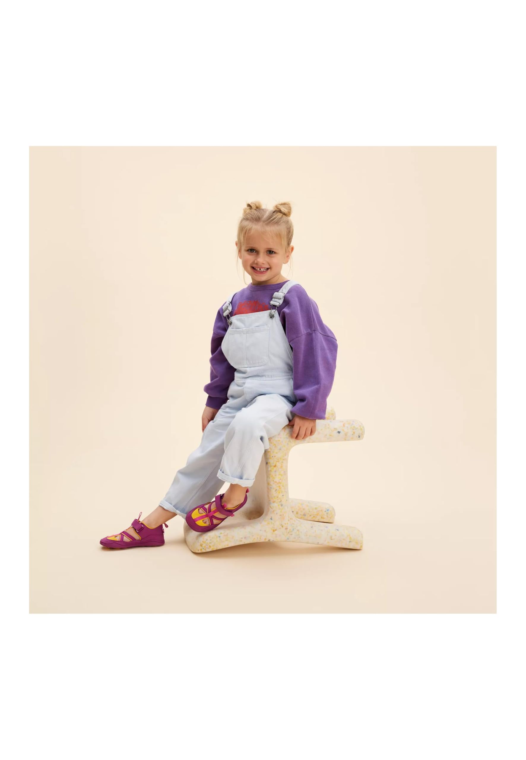 Affenzahn Sandalo Vegano Breezy con Chiusura in Strappo Puntale Antiscivolo Flessibile ventilata Leggera per L'Estate, Taglia 21-32