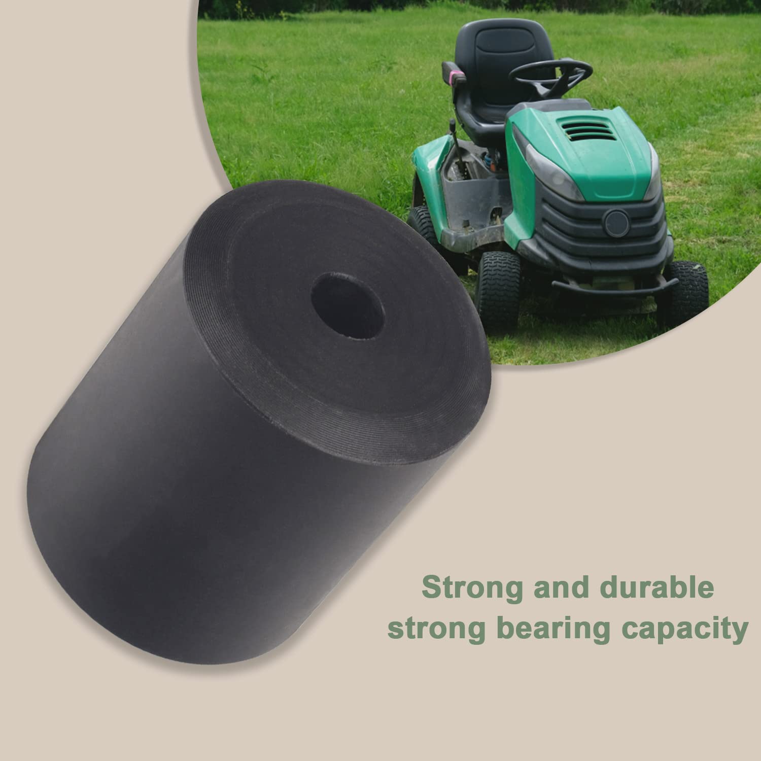 2 ruedas para cortacésped compatibles con Dixie Chopper 67240 (orificio de 3 x 3.75 x 5/8 pulgadas) sustituye a 13633