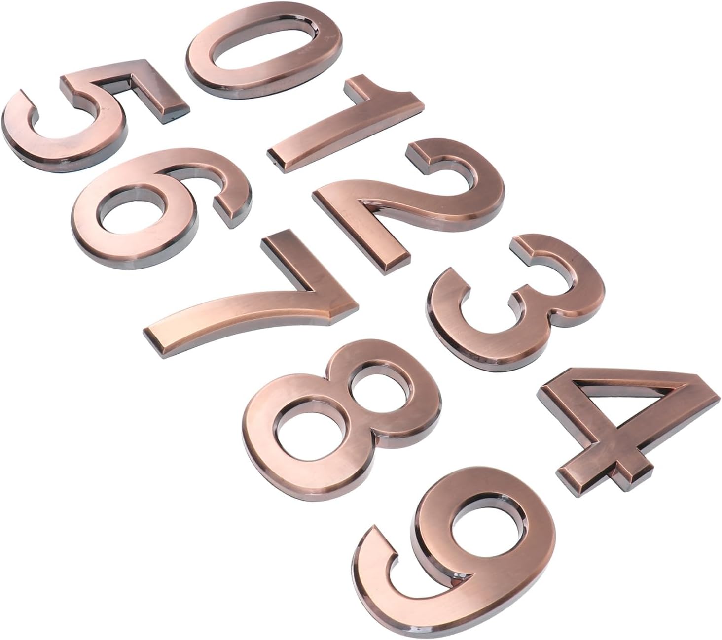 DOITOOL 3sets Self-adhesive Door Number Decals Decorative Mailbox Numbers Antique Easy to Install Room Identification for Home Office and Mailbox Use