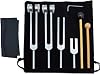 Tuning Forks for Healing Set,Sound Healing Instruments 128 Hz Tuning Fork - Multi-Purpose Instruments, Aluminum Alloy Forks for Beginners