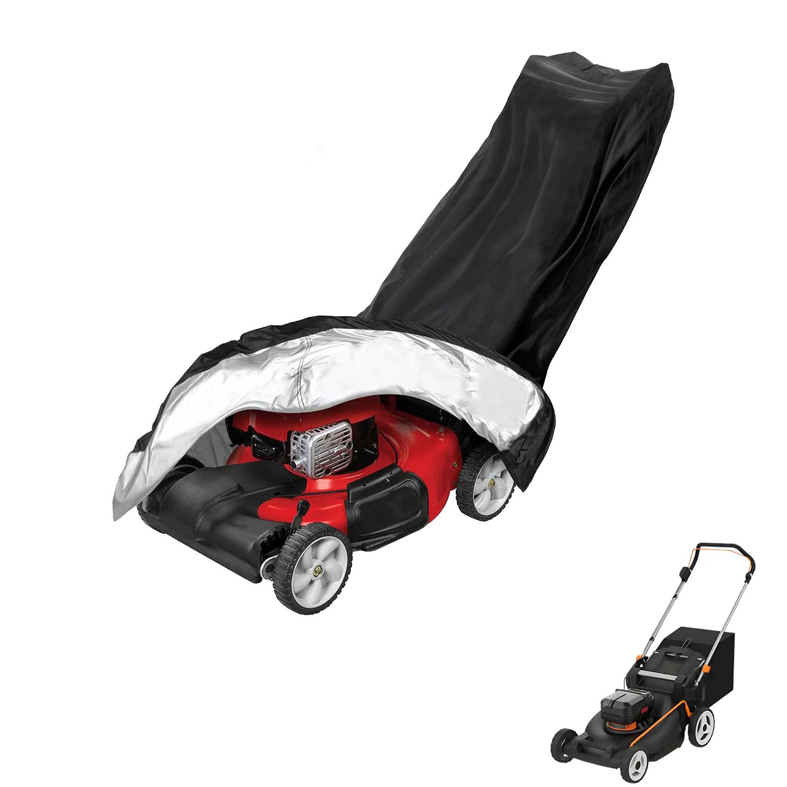 lawnmower cover Compatible with Worx WG752 ,waterproof and sun,suitable for indoor and outdoor use all year round, comes with a storage bag โ image 1
