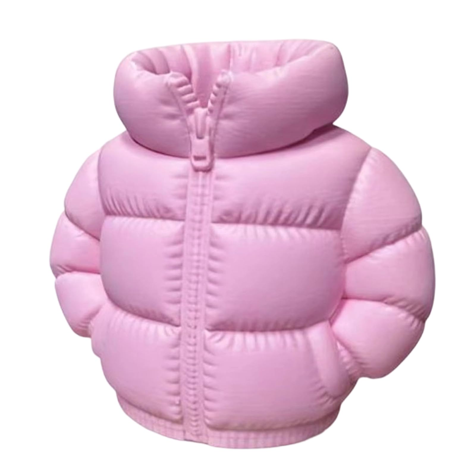 Glifora Rainbow Down Coat Pen Holder - 3D Printed Puffer Jacket Desk Organiser, Creative Storage for Stationery and Brushes