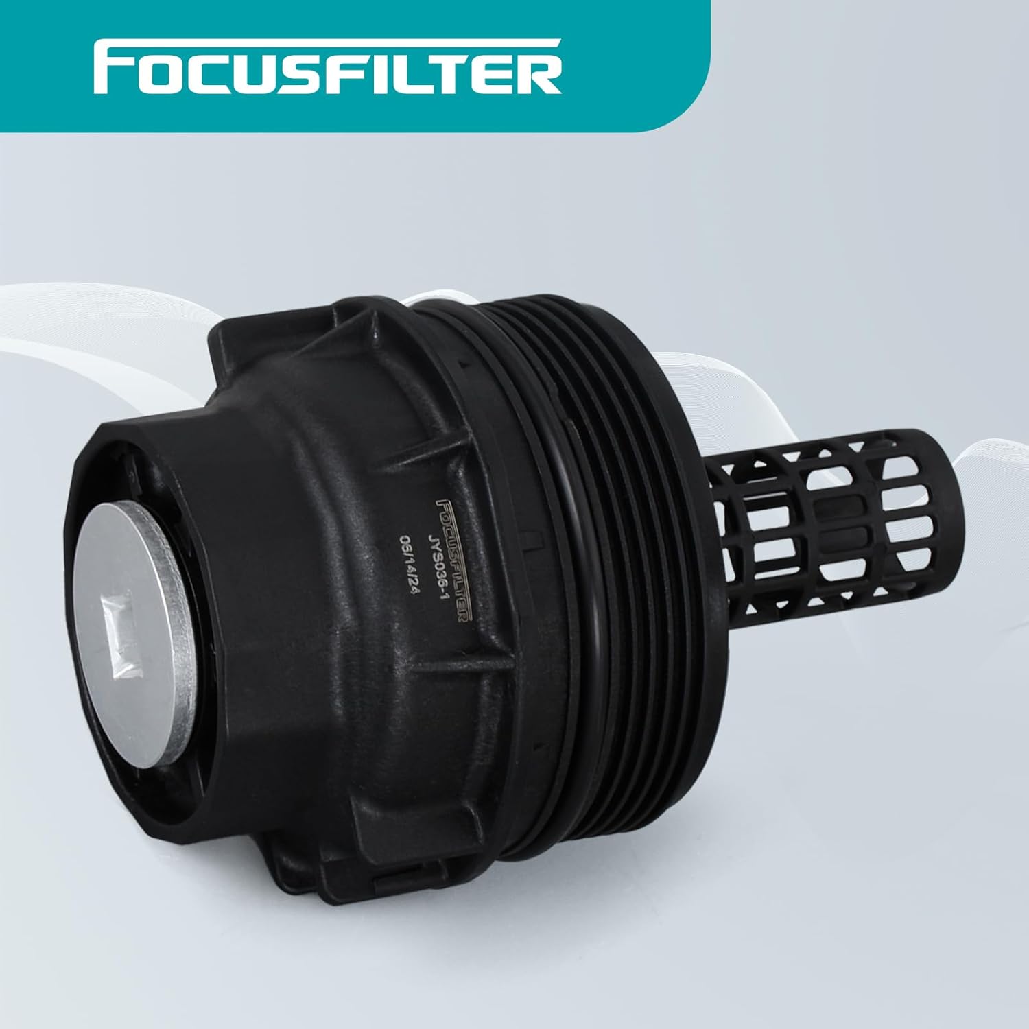 FOCUSFILTER 15620-0S010 OEM Grade Oil Filter Housing Cap, for Toyota Tundra 5.7L V8 2007-2013, Sequoia 5.7L V8 2008-2019, Land Cruiser, Lexus LX570 2007-2019, Replaces 15620-38010, 917-016