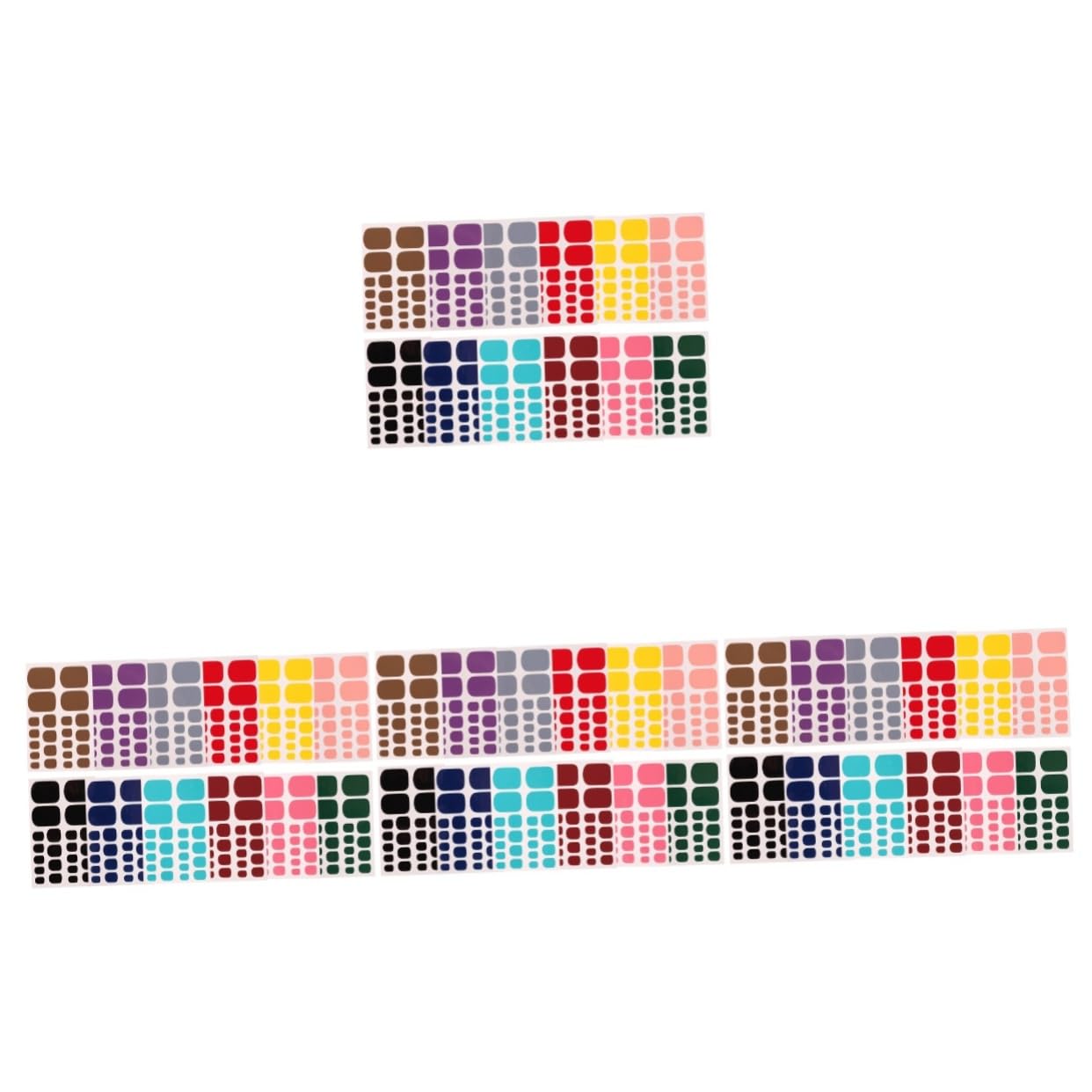 BESTYASH 4 Set Adesivi Per Unghie Dei Piedi Unghia Dito Del Piede Accessorio Per Decalcomanie Per Unghie Decalcomanie Per Unghie Fai Da Te Adesivo 12 Fogli*4