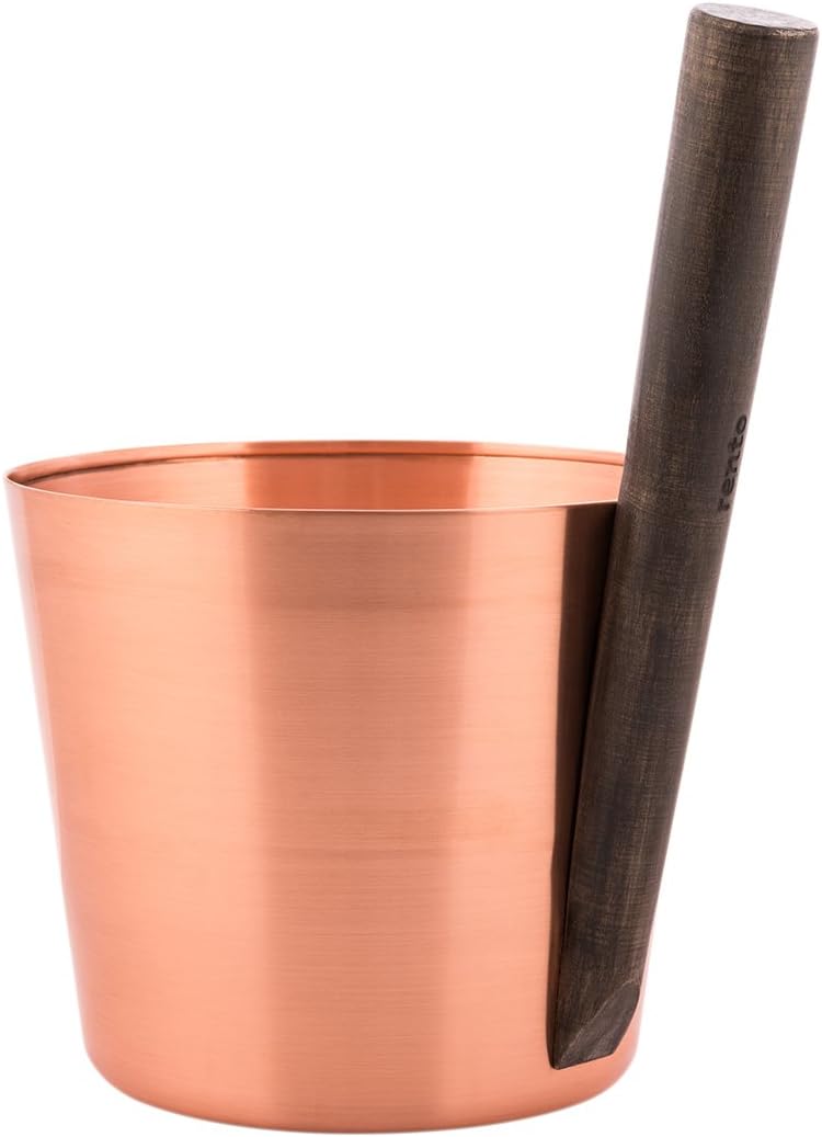 Rento Copper & Beech Wood Sauna Bucket