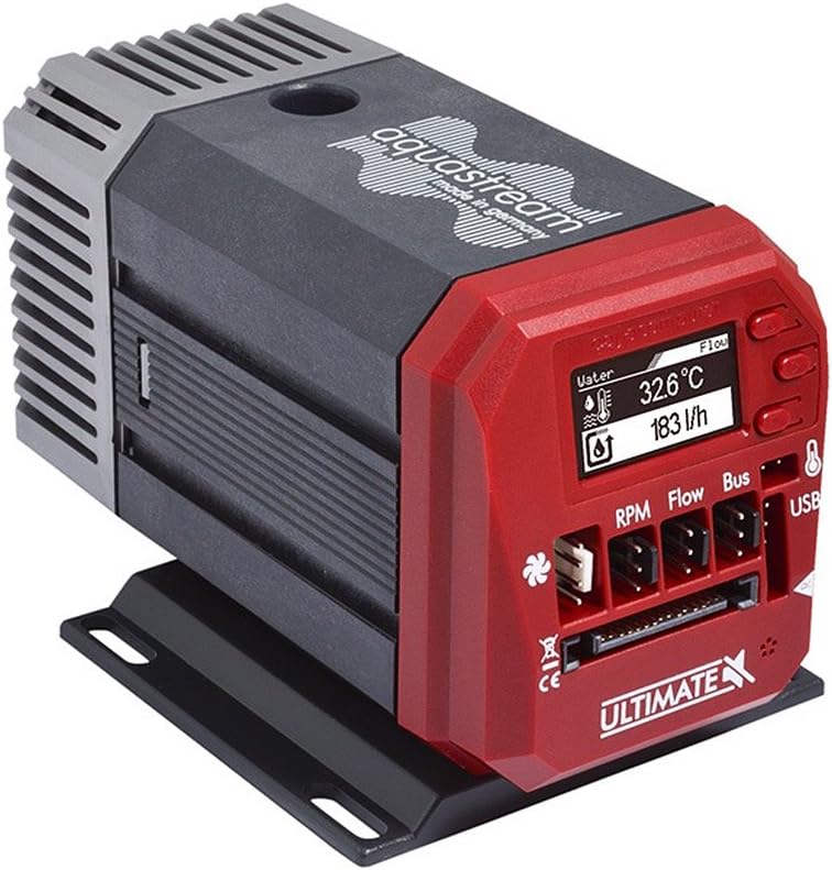 AquacomputerAquastream XT USB 12V Pumpe - Ultimate Version, OLED, black/red