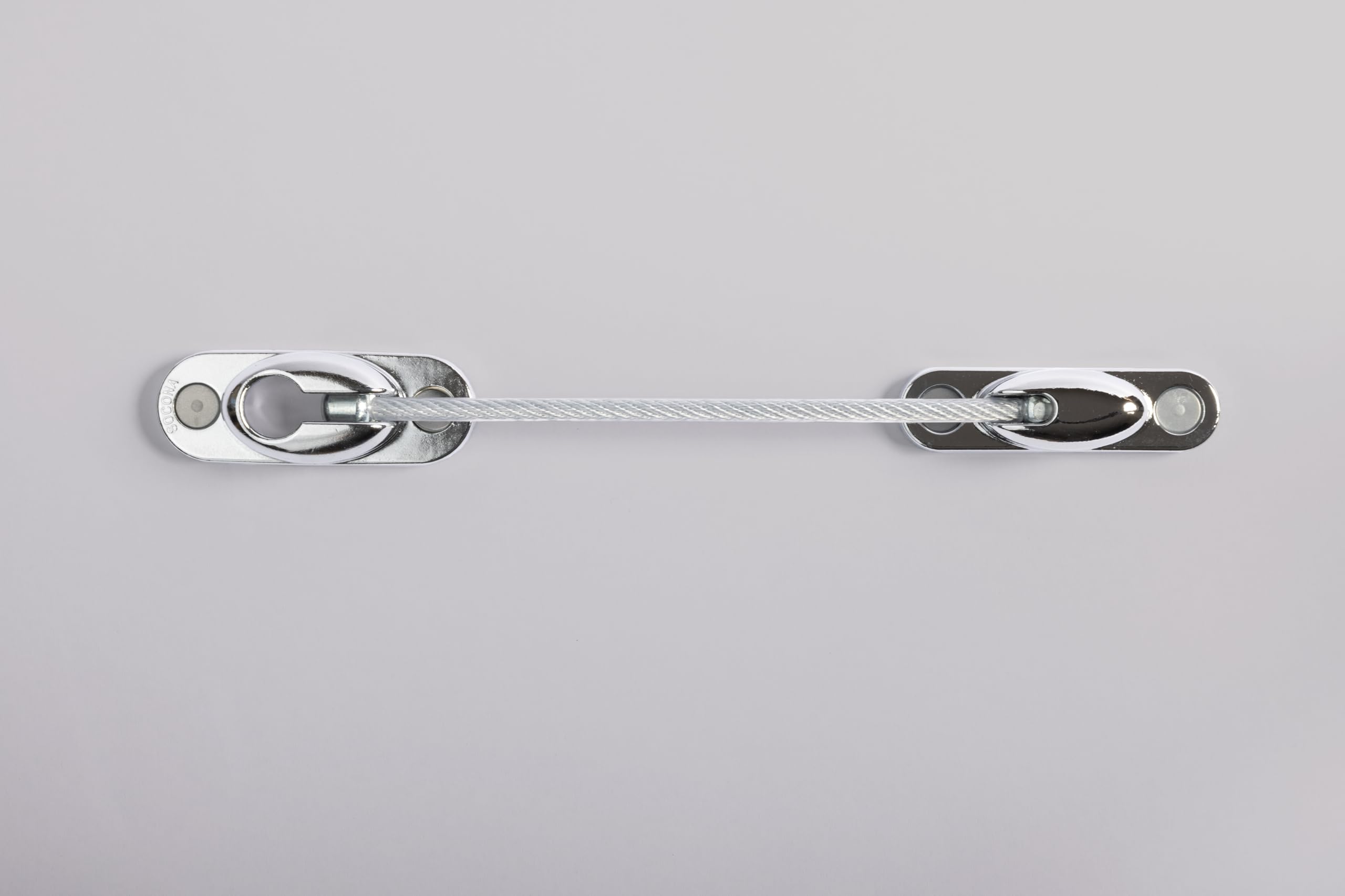 SECURY CABLE Chromé - Entrebâilleur à cable pour porte - SOCONA Ref. X1
