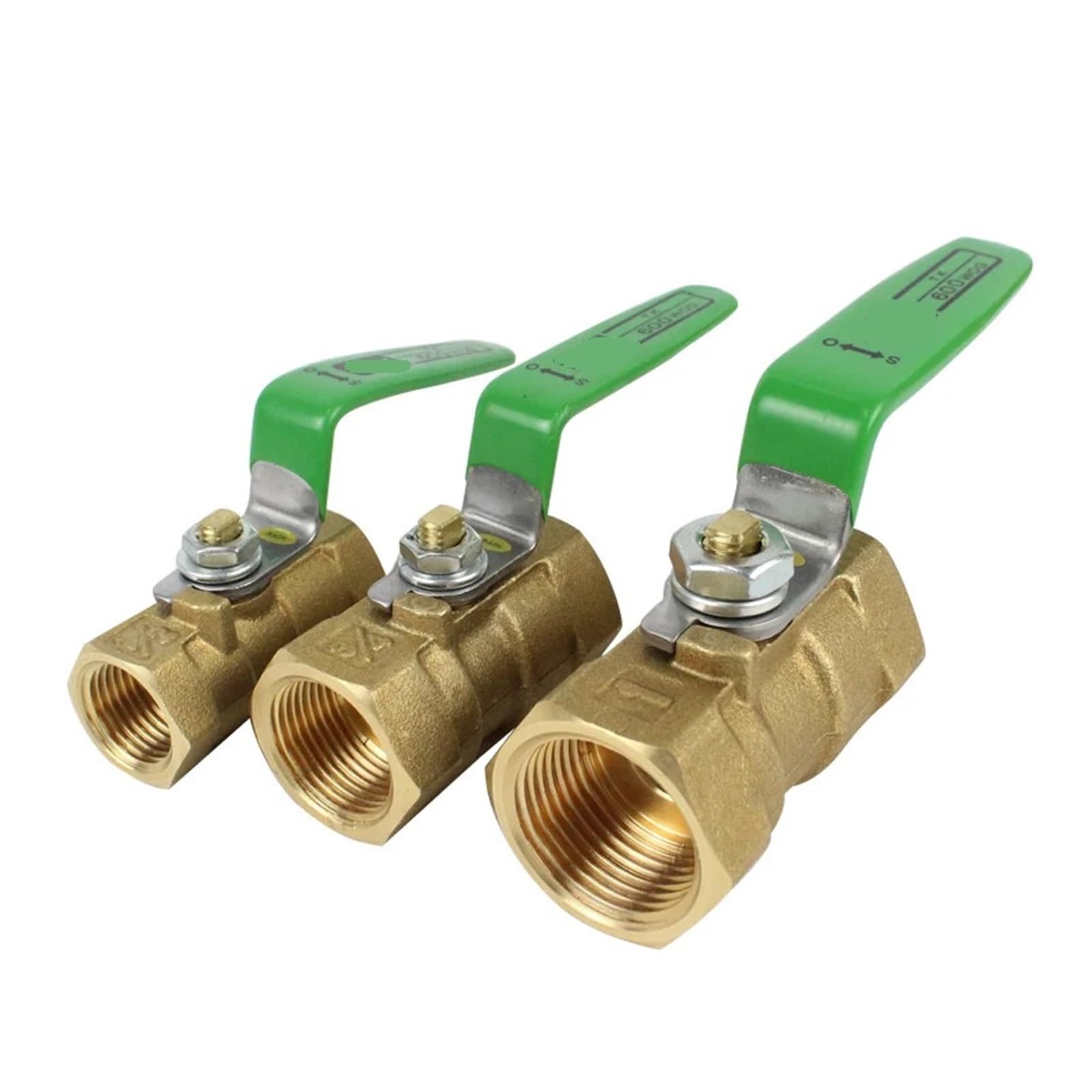 Válvula de Bola de 2 vías Válvula de Bola de latón Forjado TK600 de 1/2 Pulgada DN15, 3/4 Pulgada DN20, 1 Pulgada DN25 con Extremos roscados for Agua, Aceite y Gases.(DN10)