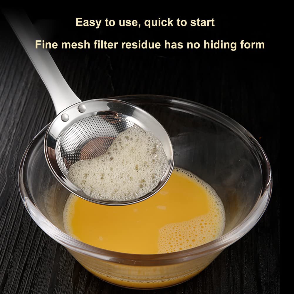 Schiumarola In Acciaio Inossidabile - Colino A Rete Fine Per Filtrare Olio, Brodo, Zuppe E Tè