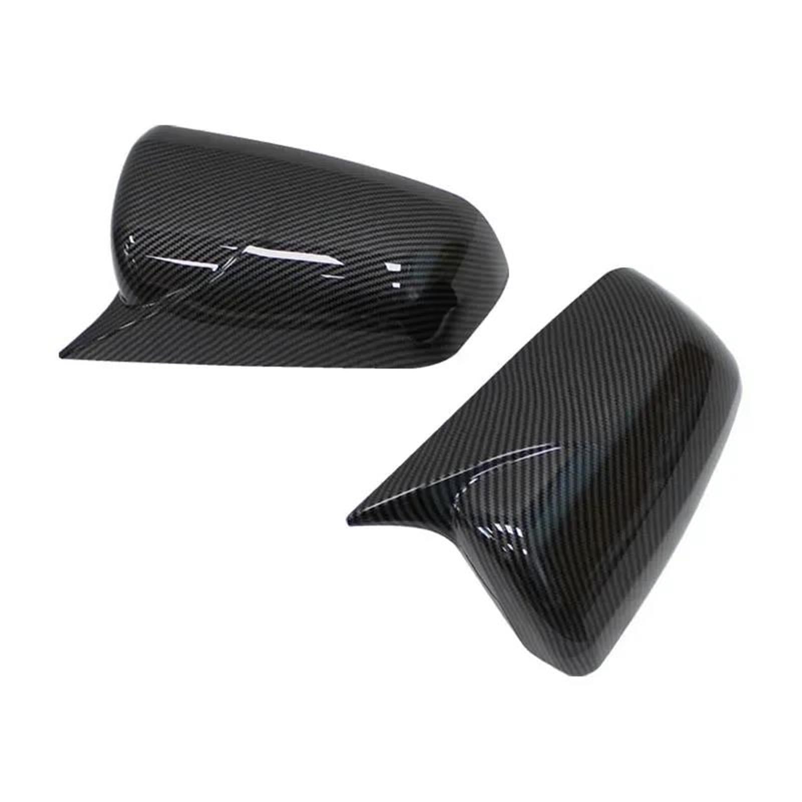 Replacement Covers Car Mirrors for Mitsubishi for Lancer for X 10 for EX for EVO 2013-2016 Side Door Rearview Mirror Cover Cap Trim Shell Car Sticker(Carbon Fiber)