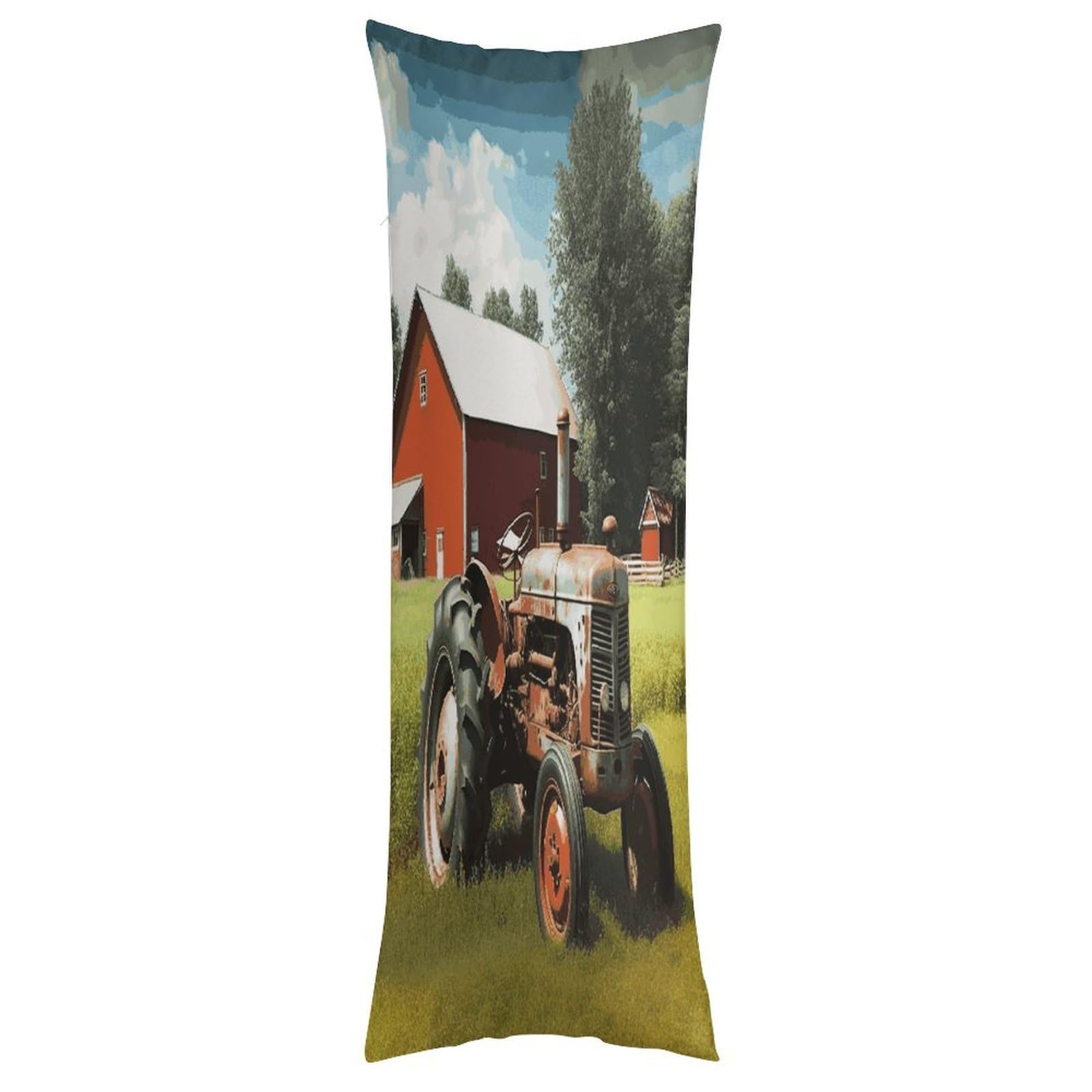 FekiLoot Company Farm Tractor Throw Pillow Cover Soft Pillowcase with Hidden Zipper Lumbar Decorative Throw Pillow Covers Luxury Cozy Pillows Shams Rectangle Cushion Cases