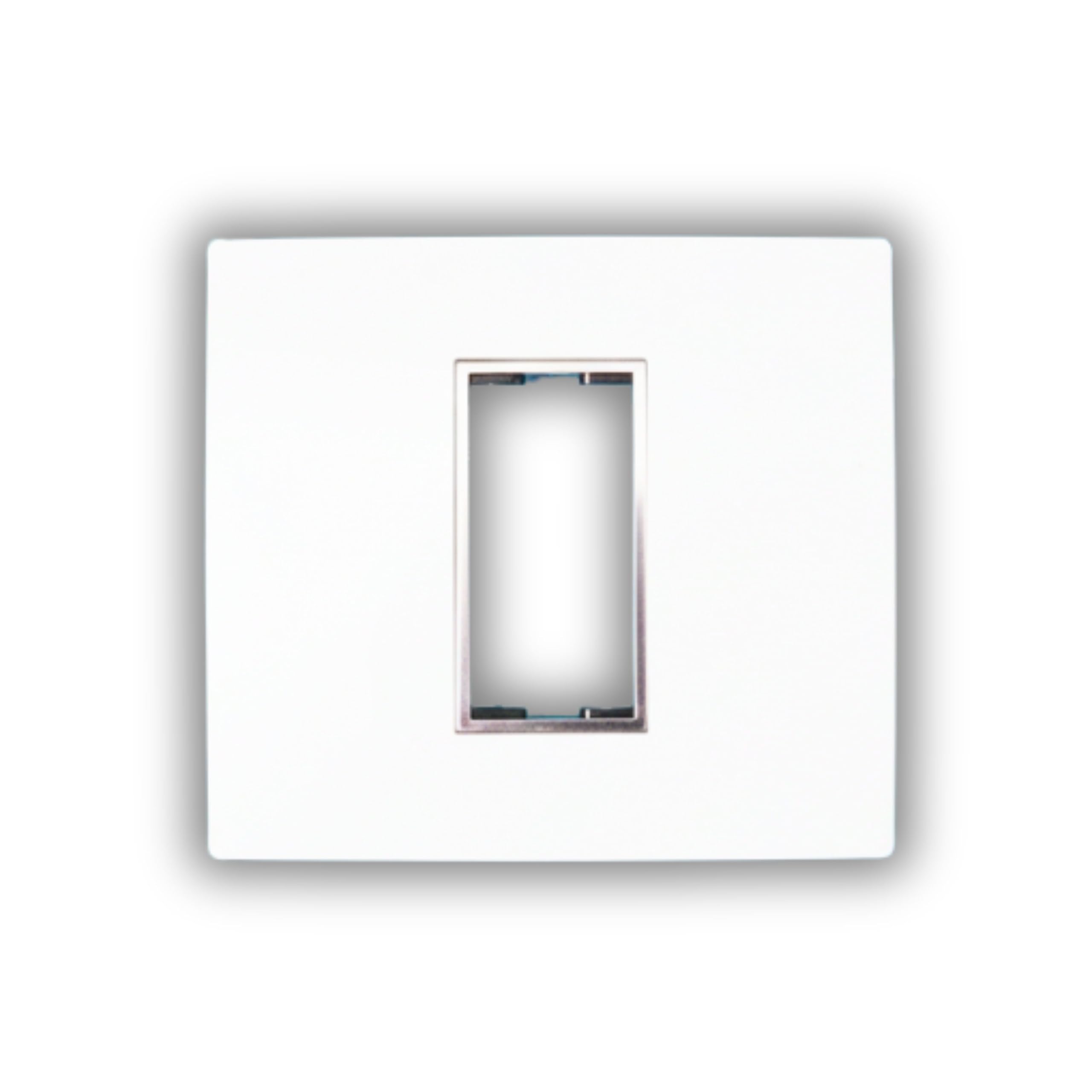 ORMOR Modular Switch Plates (1 Module,White,Pack of 10) Silver Line Glossy Premium Polycarbonate Plate with cover for Universal Standard Modular Electrical Switches-picture-20