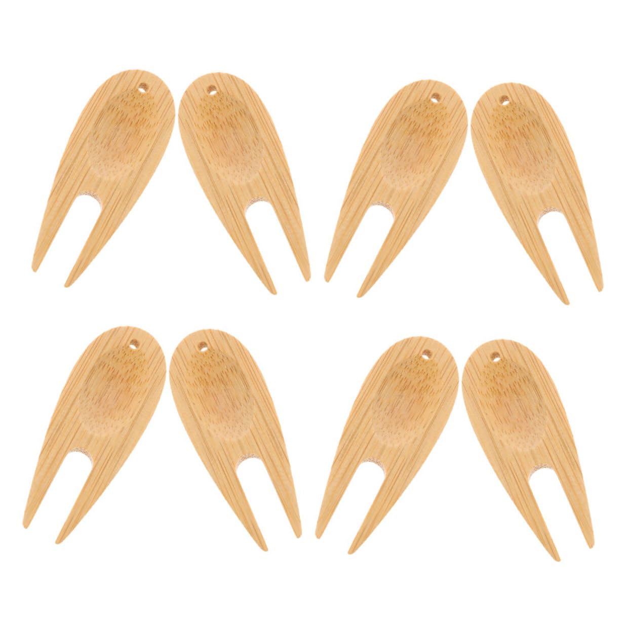 Happyyami 8Pcs Repair Tool Portable Golf Forks for Lawn Maintenance Lightweight Sturdy Green Accessories for Golfers for Fairways Care