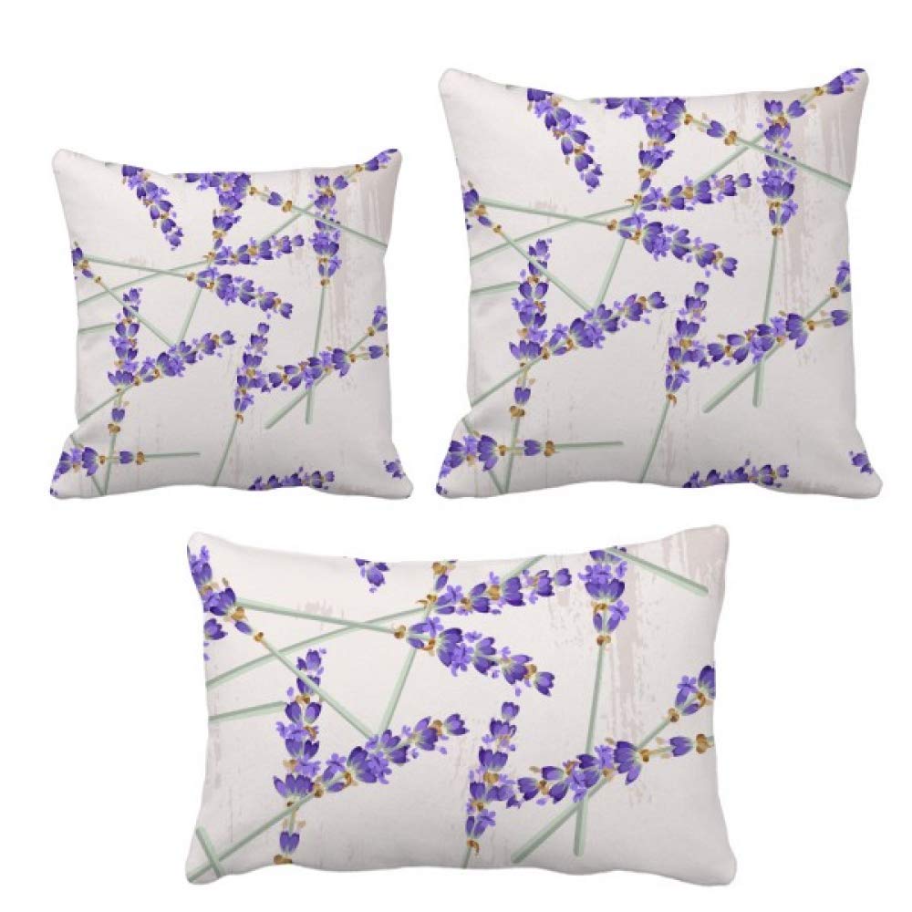 Coussin lavande haute qualité : décoration végétale raffinée pour sofa