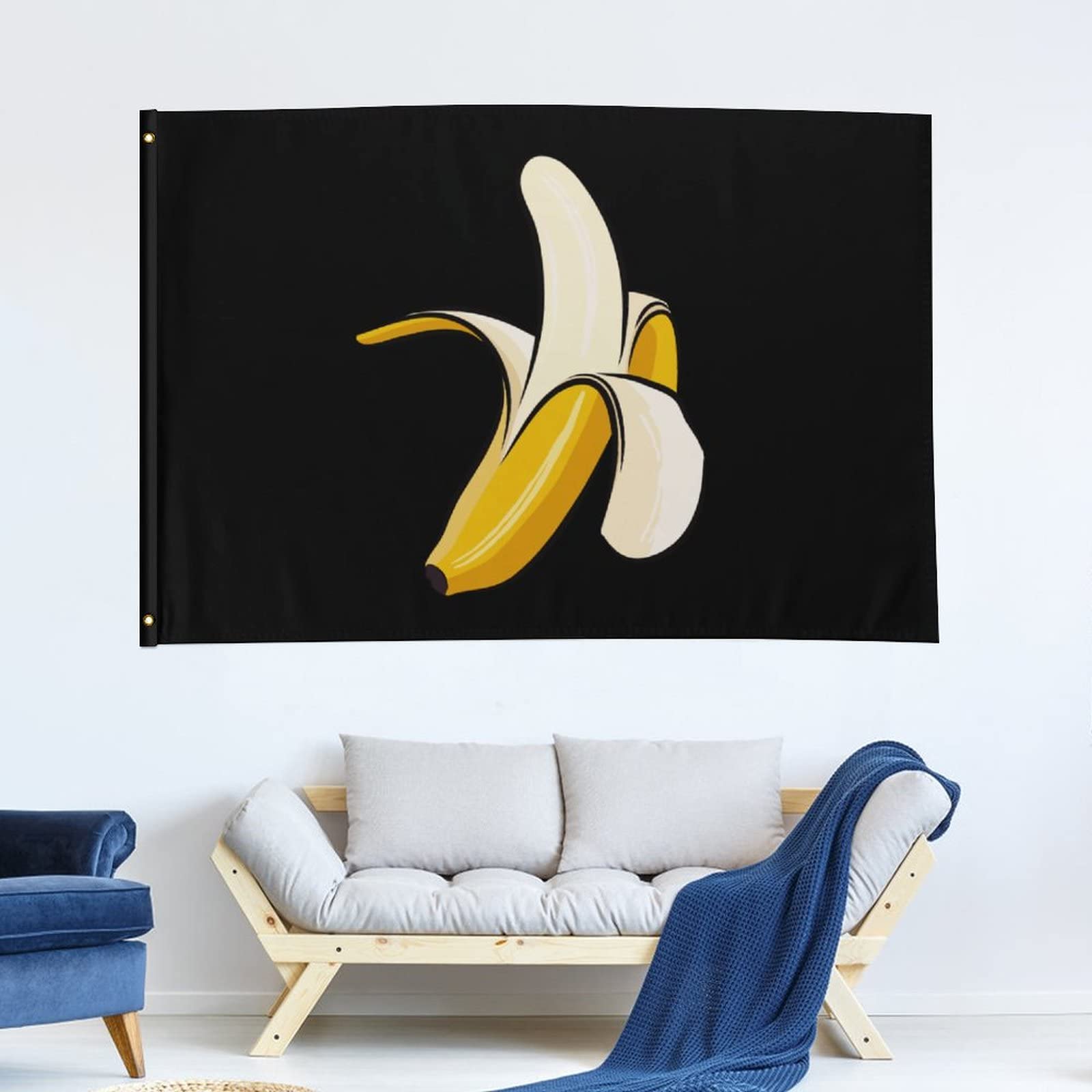 Wandflagge '100% Verwirrung' | 90x150 Cm, Polyester, 4 Messingösen | Lustiges Banner Für Zimmer, Büro & Garten