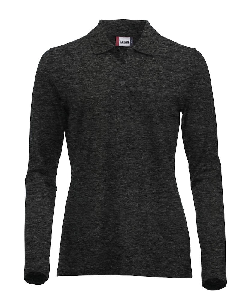 maglia a maniche lunghe classica in cotone, da donna, vestibilità moderna, da XS a XXL Anthracite Medium