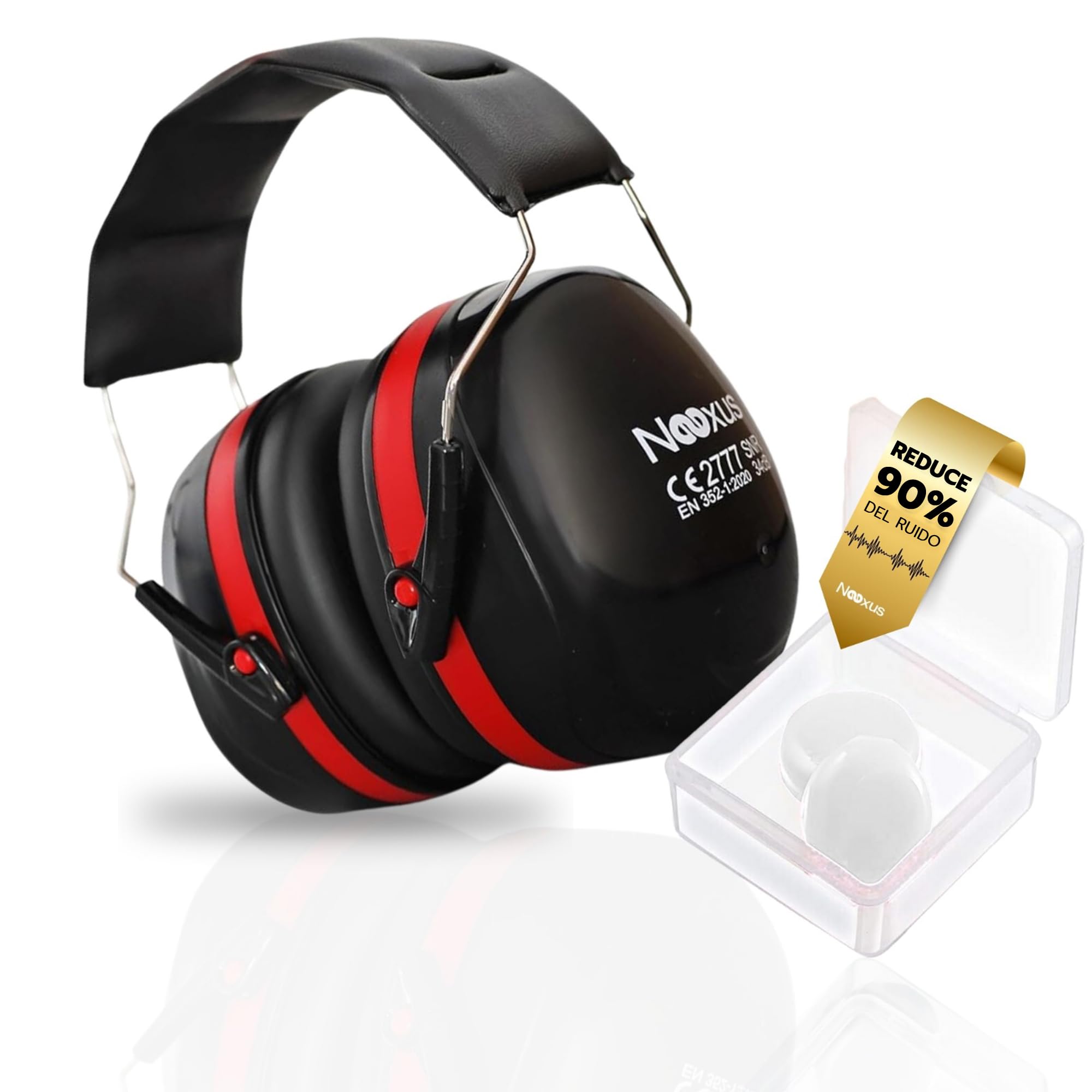 Nexus Cascos Insonorizacion Para Estudiar con tapones oidos cancelacion de ruido 34dB | Cascos Cancelación de Ruido | C…