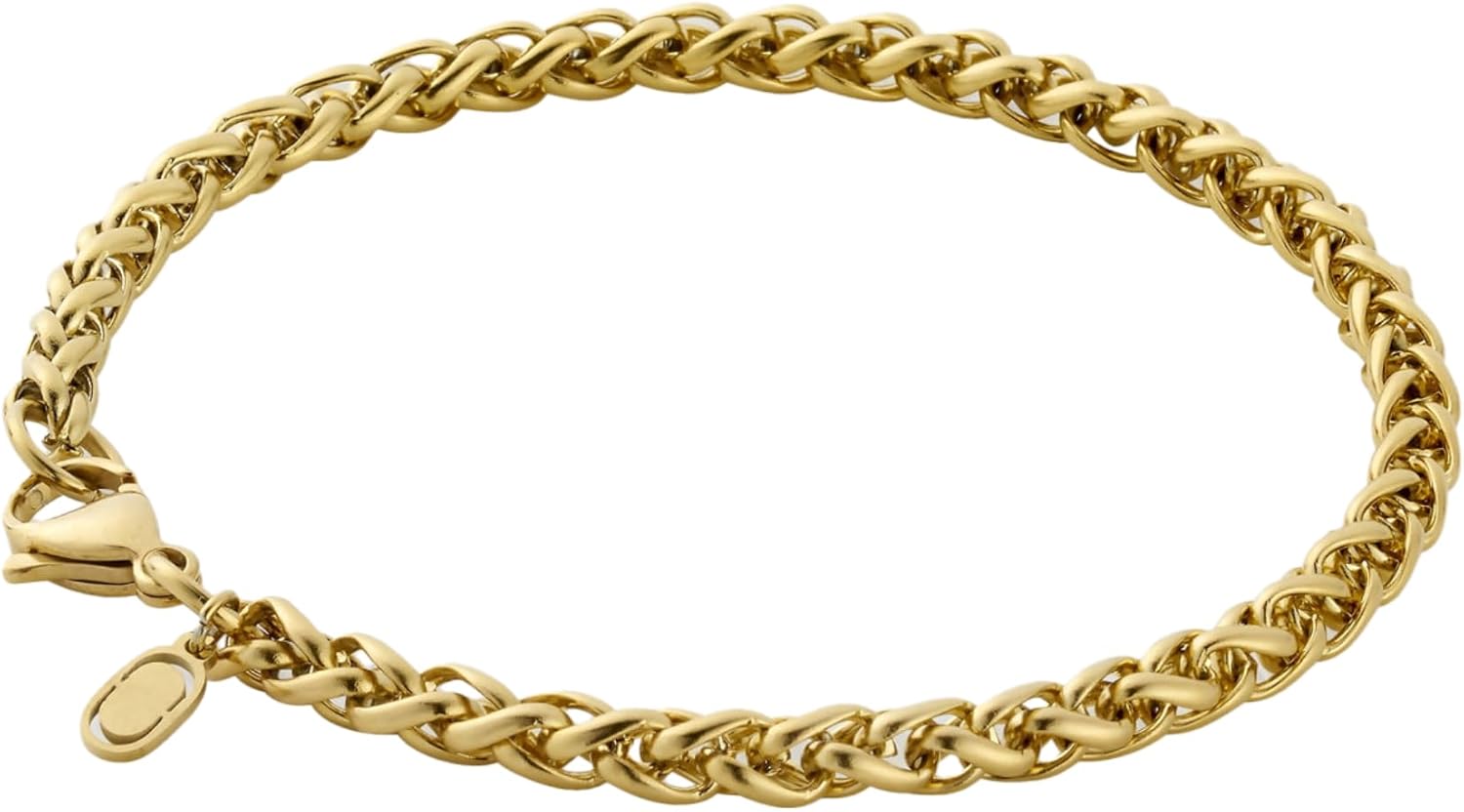 CRAFTD - Wheat Link Bracelet - Waterproof, Heat & Sweat Resistant - Gifts for Men - Men's Jewelry - Size 5MM
