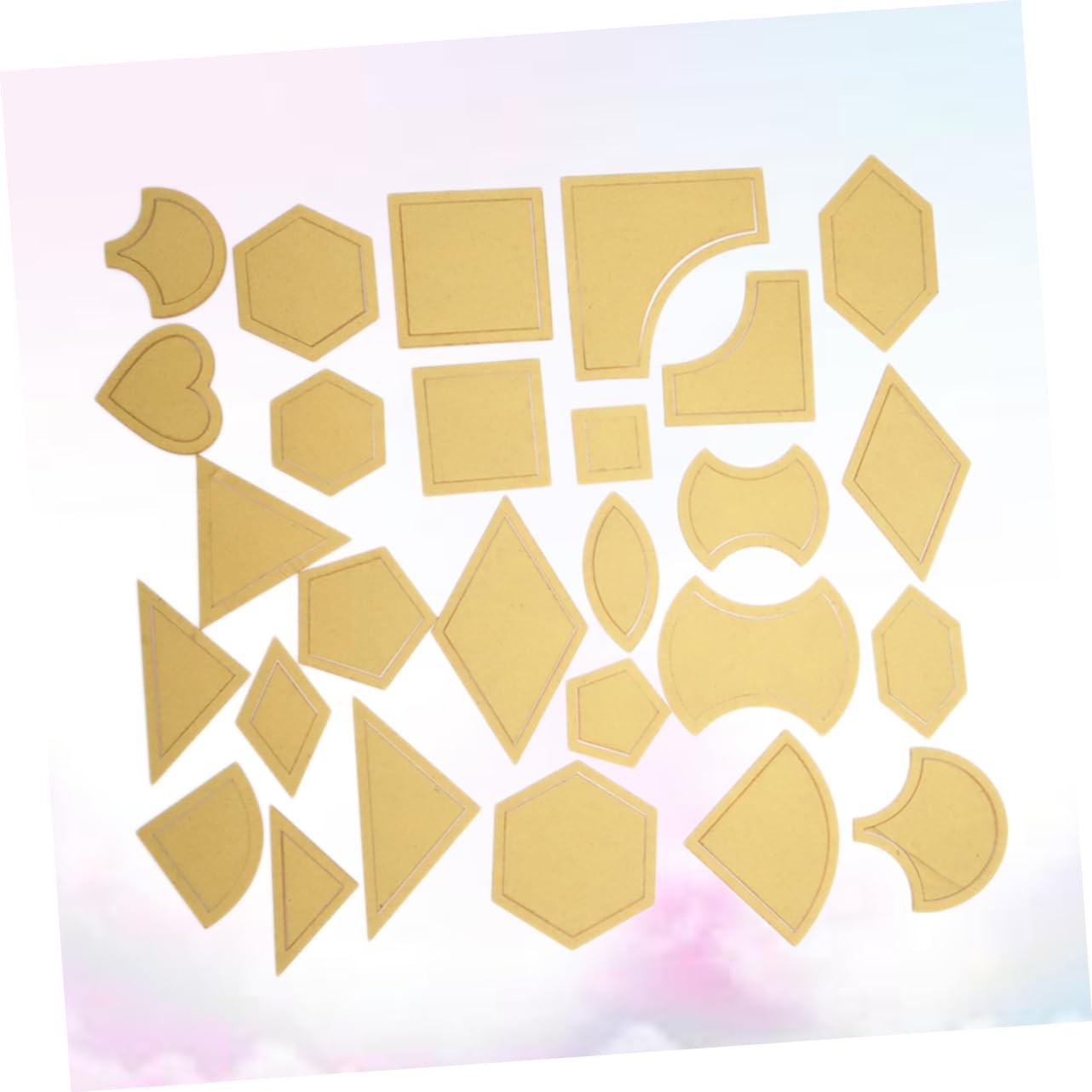 Ciieeo 81piezas Plantilla De Acolchado Transparente Para Manualidades Herramienta De Costura y Patchwork Accesorios Profesionales Para Bordado y Pintura