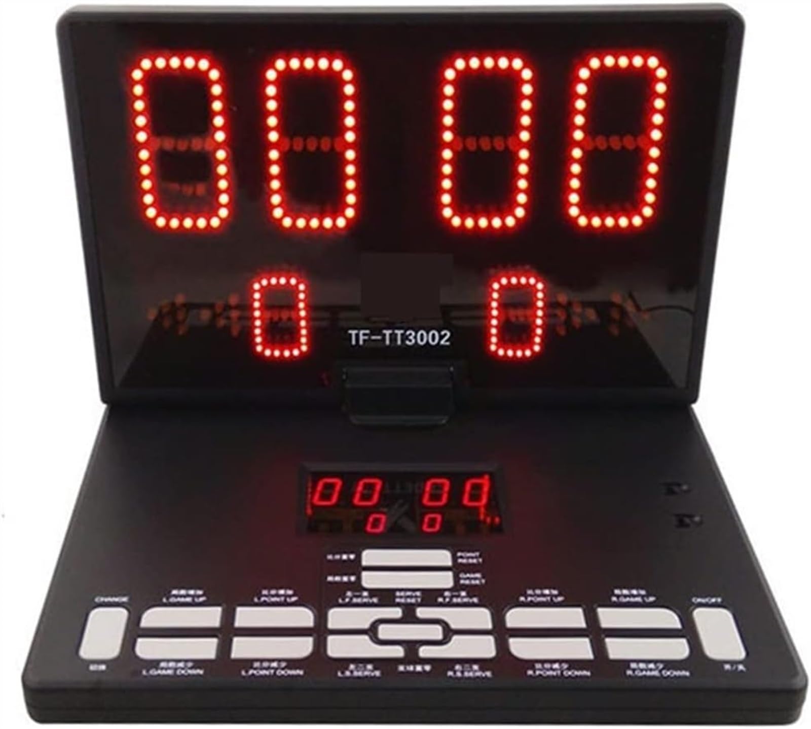 Multifunktionale tragbare Tischtennis-Anzeigetafel, Sport-LCD, Digitale Anzeigetafel für Basketball, Tischtennis, Baseball, Fußball, Volleyball, Schiedsrichter-Anzeigetafeln und Timer