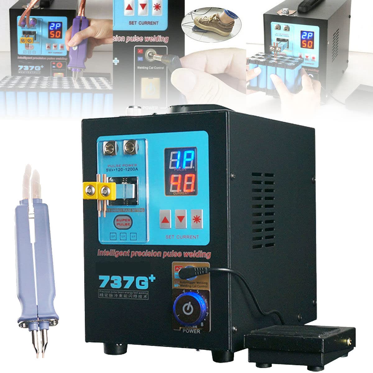 Amazon.co.jp: スポット溶接機–バッテリー溶接機737G+DIS誘導