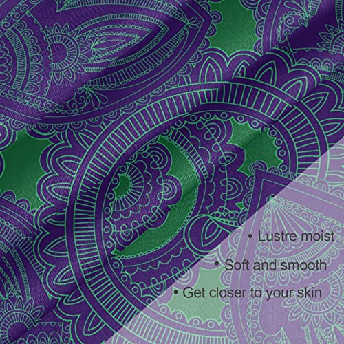 susiyo Blue and Green Seamless Large Square Scarves Silk Scarf Kerchief Hair Scarves Neckerchief Headscarves Bandanas Shawl Wraps for Women 35 x 35 inches3