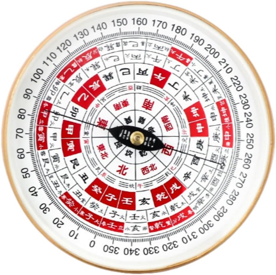 2寸迷你小罗盘指南针随身携带高精度初学者八卦盘天地人综合罗盘 fengshui Chinese Tassel Ornaments-1758