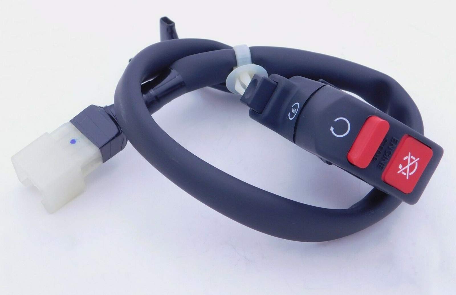 Honda Black Push Button Switch, Panel Mount, 1-way, 1 Count