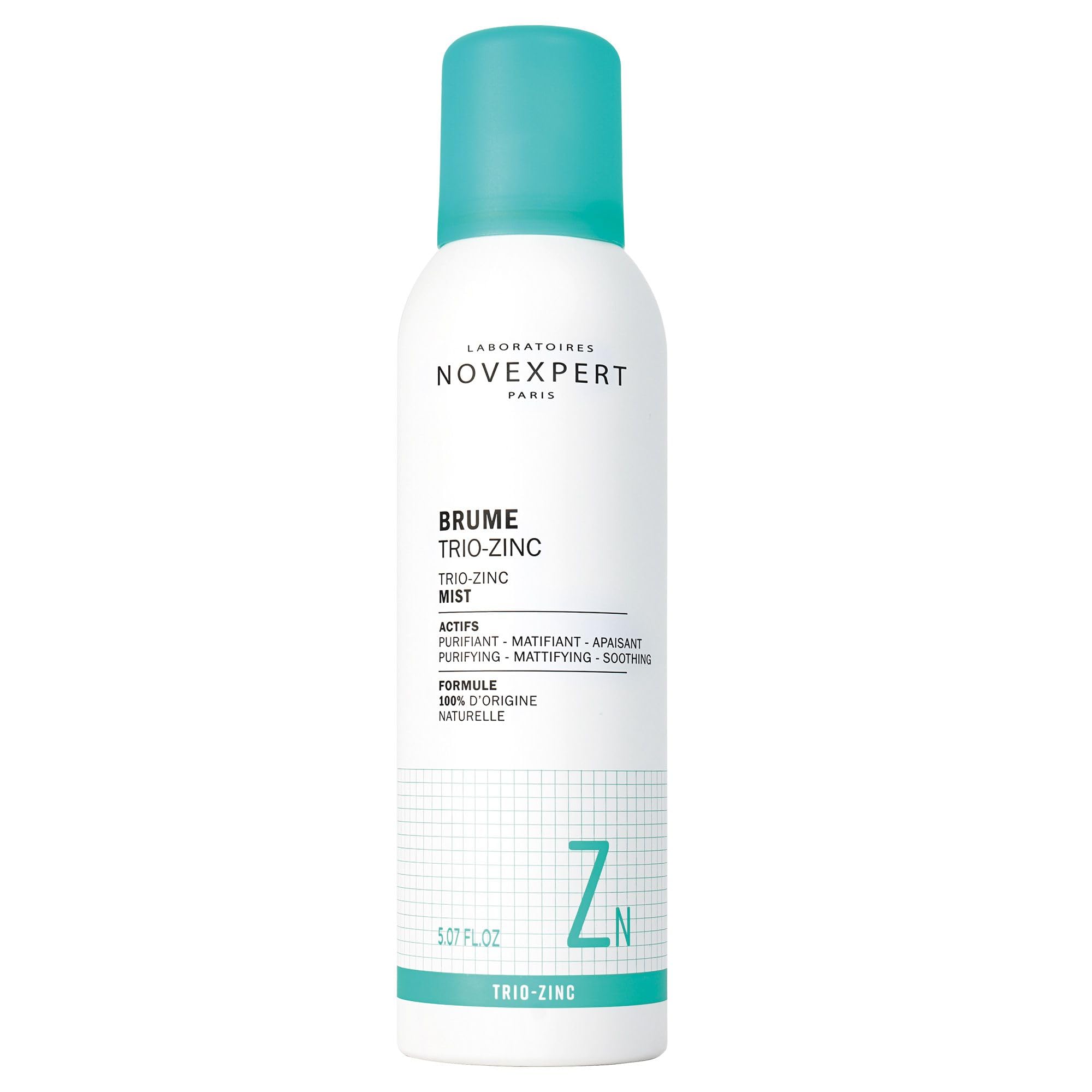 NOVEXPERT Trio-Zink-Spray Mattierendes Feuchtigkeitsspray, höchste Zink-Konzentration hemmt Entzündungen und Akne-Bakterium (3)
