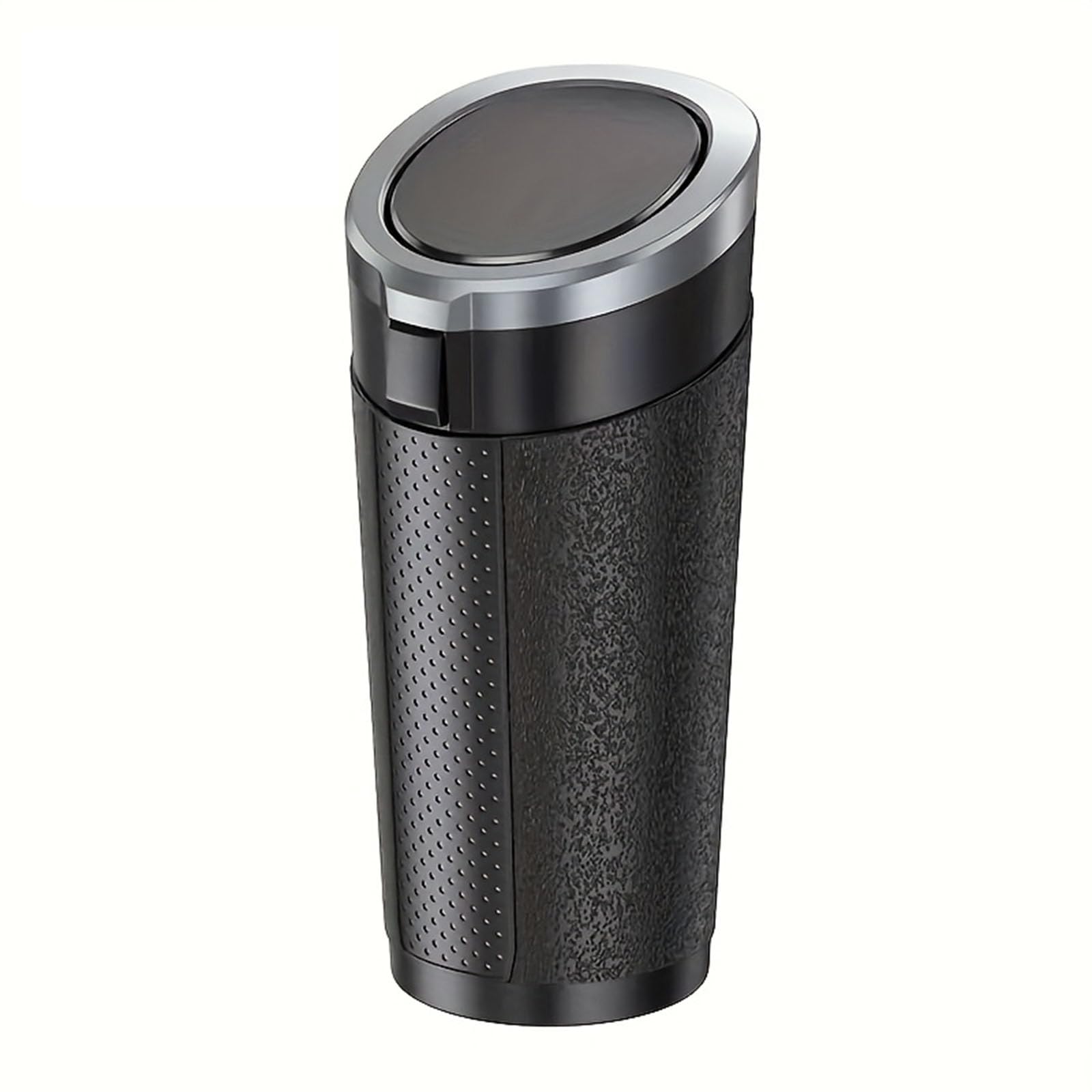 Car Trash Can, Portable One-Touch Lid Leak-Proof Quiet for Center Console/Door，Compatible with BAOJUN RS-3 RS-5 RS-7,Silver