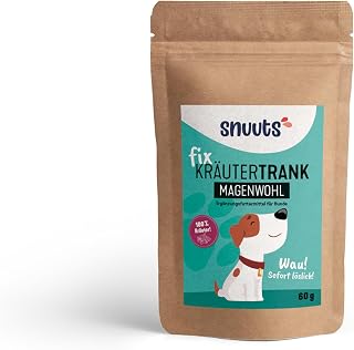 Kräutertrank für Hunde Magenwohl 60g kaltlöslich, empfindlicher Magen, Kamille, Melisse, Fenchel, Flüssigkeitsaufnahme Hundetrank