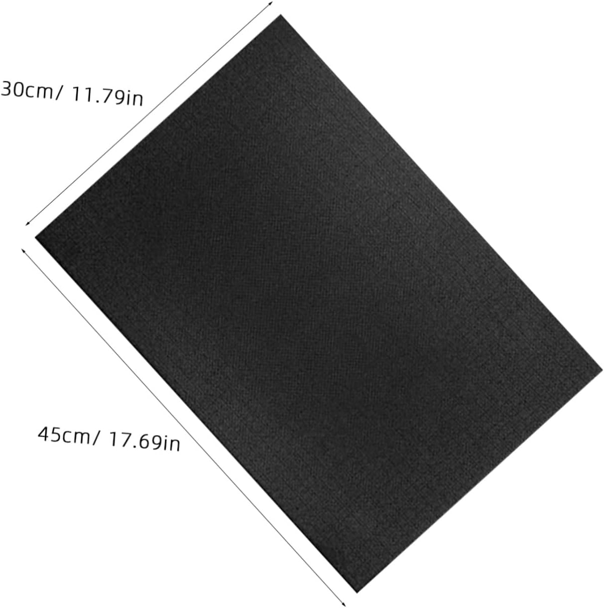DOITOOL 4pcs Black Cross Stitch Fabric Embroidery Cloth DIY Cross-Stitching Cotton Fabric Pack
