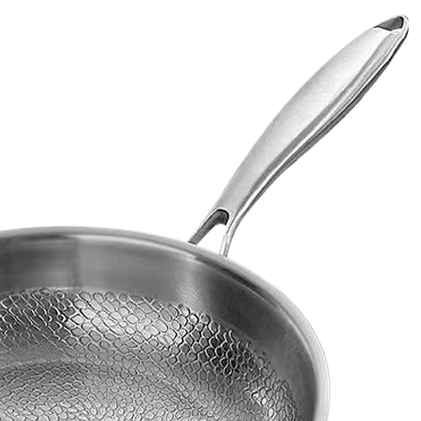 Patelnia Nieprzywierająca Bez Powłoki Nieprzywierająca Młotkowana Patelnia | Patelnie Kuchenne Ze Stali Nierdzewnej Indukcja Do Kuchni Domowej I Kuchenki Do Smażenia Steków Oraz Przyrządzania Posi