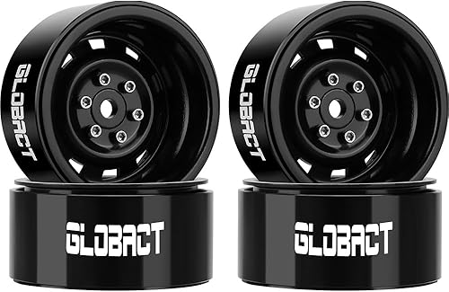 Miniatura 7 de GLOBACT 1.9 Beadlock Wheels - Cubo de rueda RC para 1/10 TRX4 TRX6 Axial SCX10 I II III Pro Redcat RC Crawler accesorios de actualización