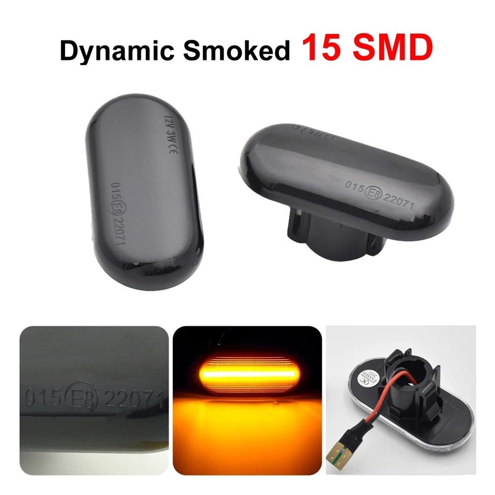 Indicatore Direzione Luci Di Direzione Laterali A LED Dinamiche Per Per Benz Per Smart Per Fortwo Per Forfour 453 2015 2016 2017 2018 2019 Accessori Per Auto Luci Laterali Per Auto(Smart Fortwo 1)
