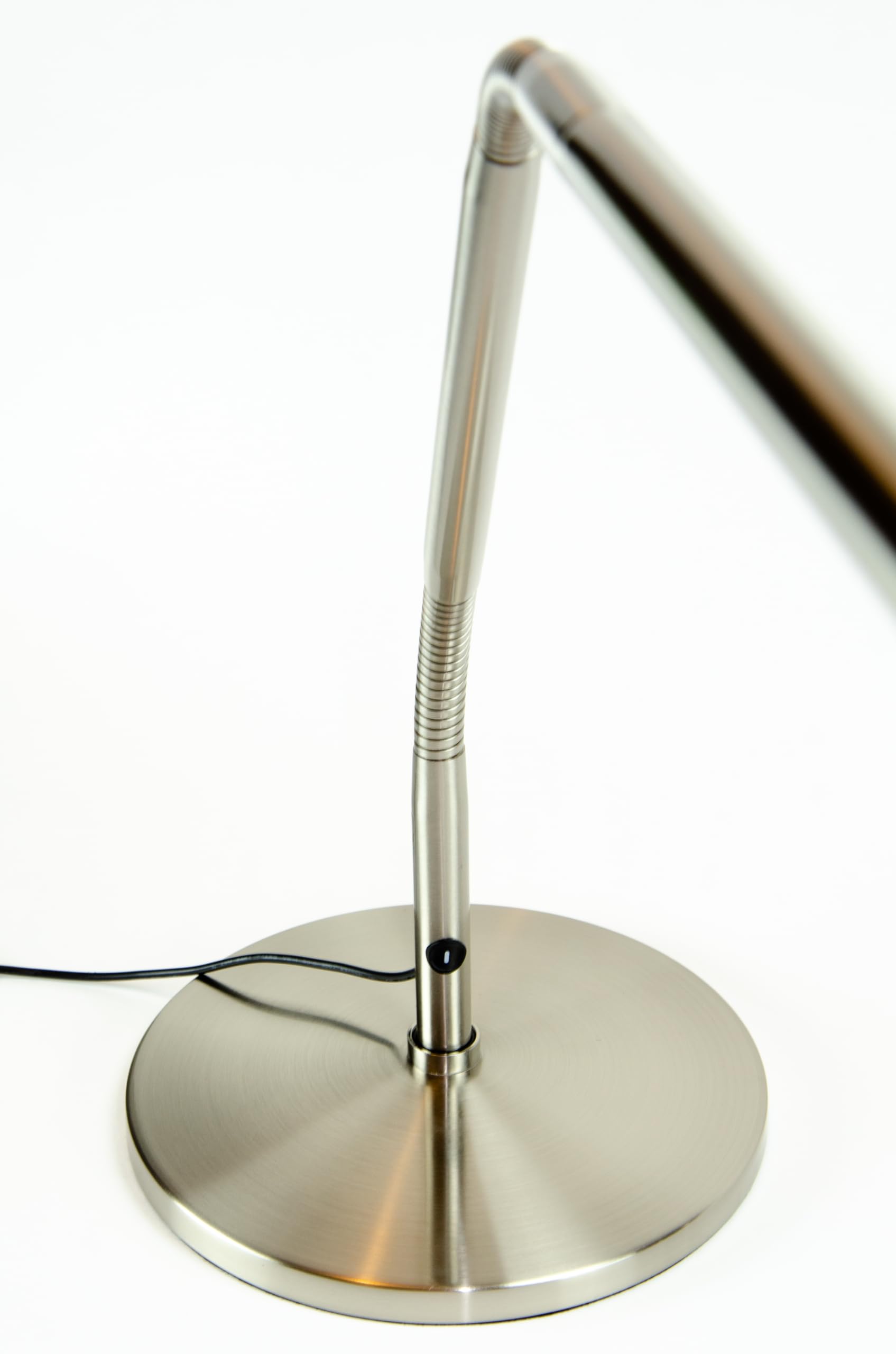 Daylight Pied de lampe de bureau pour modèles Slimline – Support autoportant antidérapant – Compatible avec D35108, D35107, D35106 – Finition acier brossé