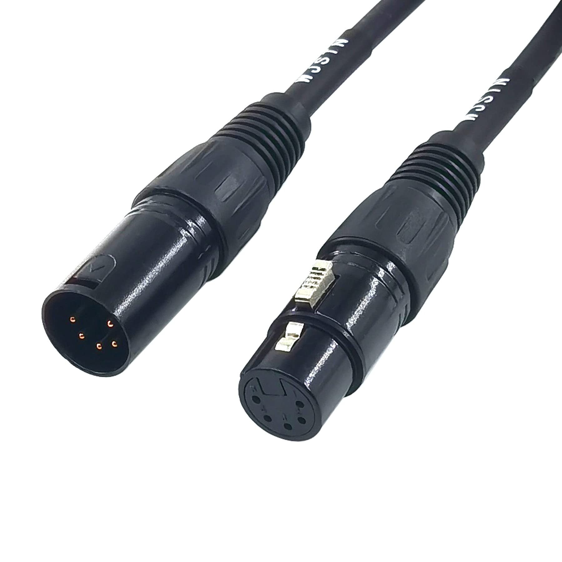 XLR Mannelijke 3-pins naar XLR Vrouwelijke 5-pins DMX 512 Turnaround DMX Podiumlichtkabel door SiYear, XLR3M naar XLR5F adapterkabel (30,5 cm / 2Pack XLR Mannelijke 3-pins naar XLR Vrouwelijke 5-pins DMX 512 Turnaround DMX Podiumlichtkabel door SiYear, XLR3M naar XLR5F adapterkabel (30,5 cm / 2Pack