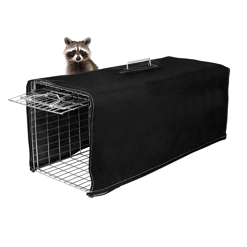 Capa para Gaiola de Captura de Pequenos Animais em Tecido Oxford 600D aledaras Preta