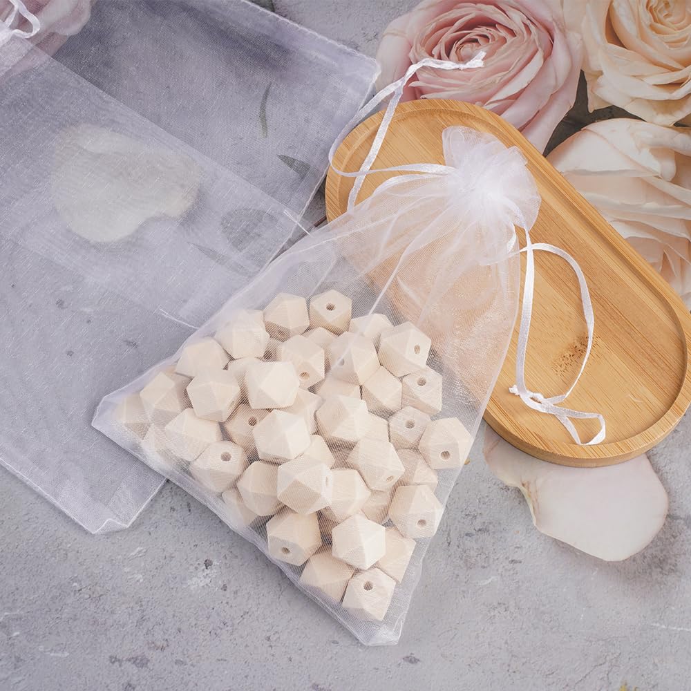 50 Piezas Bolsas Organza, 15x20 cm Bolsitas de Tela Pequeñas, Bolsas de Organza para Regalos, Saquitos de Tela Regalo, Bolsitas de Tul Pequeñas para Bodas, Cumpleaños, Festivales, Fiestas y Navidad — view 7