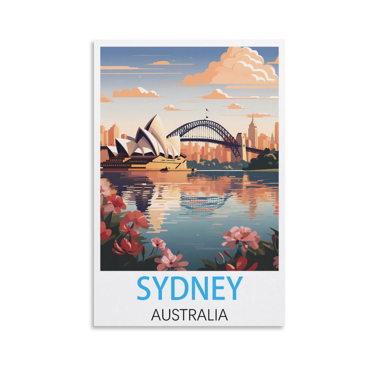 JavoN Sydney Australia Vintage Travel Posters 24x36inch(60x90cm