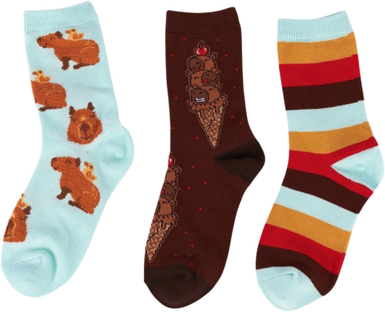 Sock It To Me Novelty Crew Socks for Children (Ages 3-10)