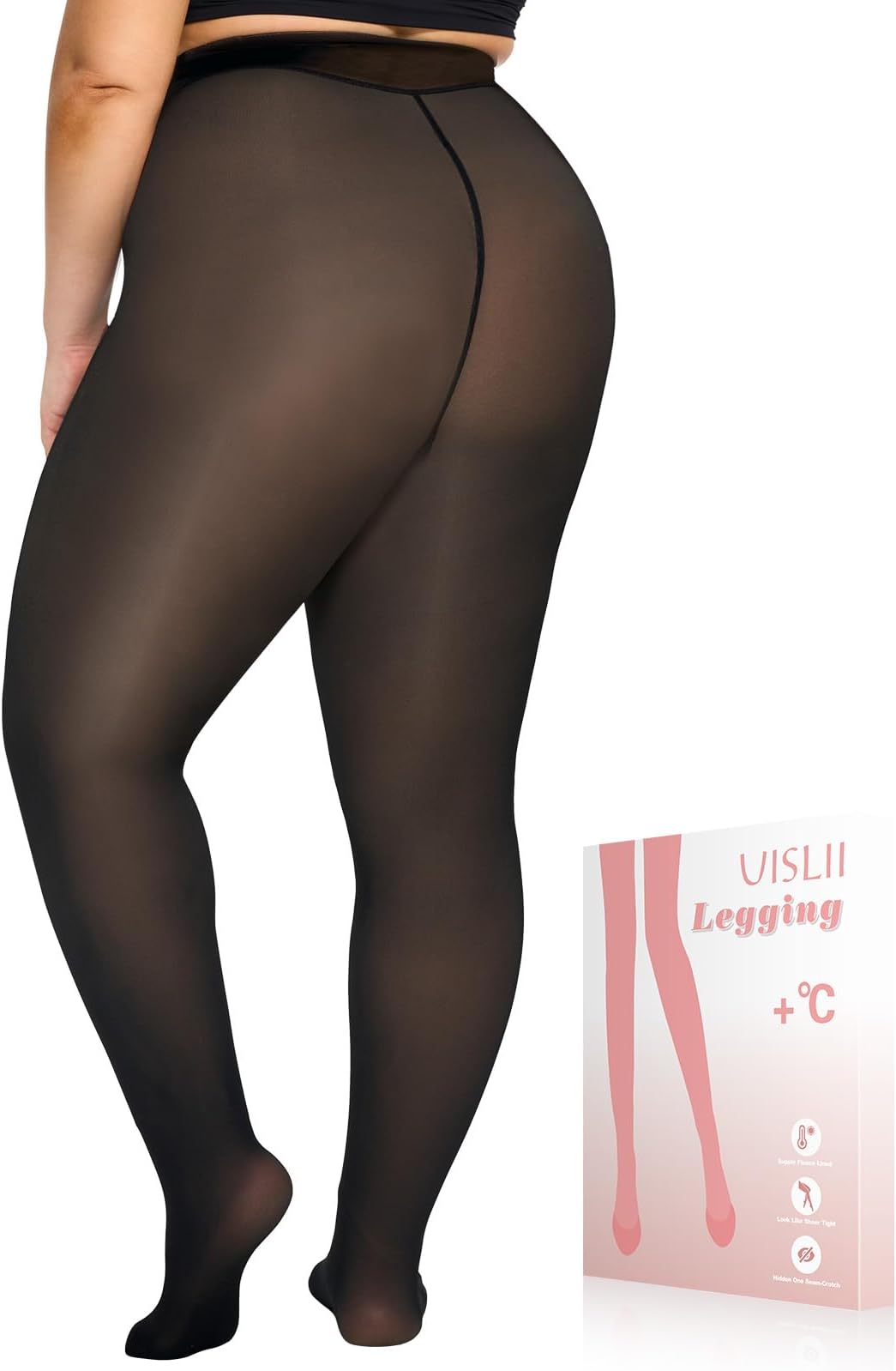 UISLII Women's Uislii Plus Size Tights Modern