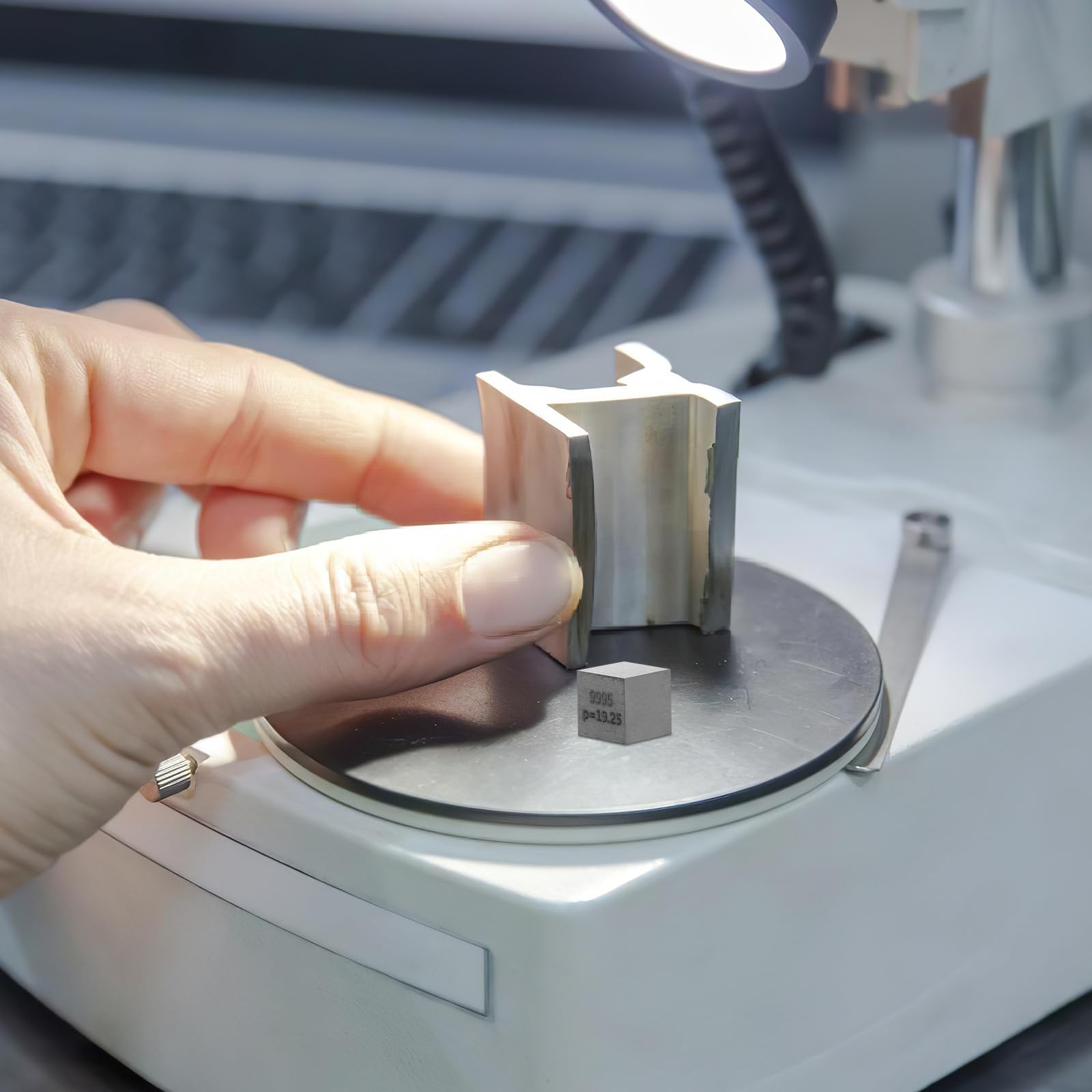 Cubo de Tungsteno 10 MM Alta Densidad Metal Poco Común Elemento Químico 74 W Herramienta Educativa para Enseñanza y Experimentos Científicos Aula y Casa